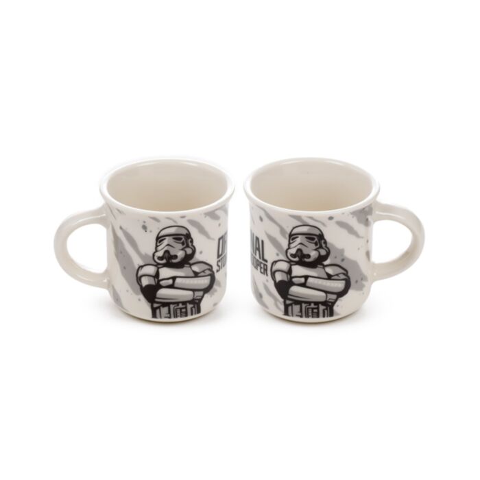 Set of 2 Porcelain Espresso Cups 75ml - The Original Stormtrooper
