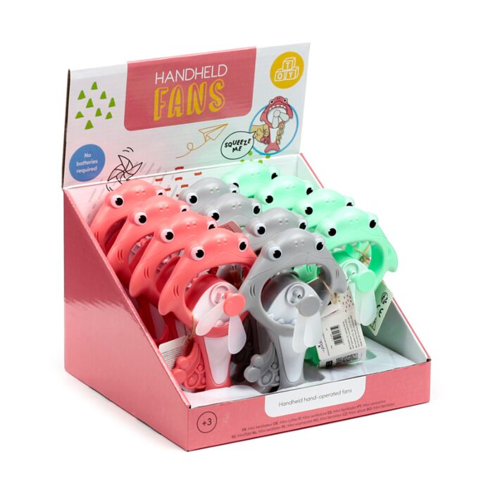 Hand Operated Hand Fan - Shark