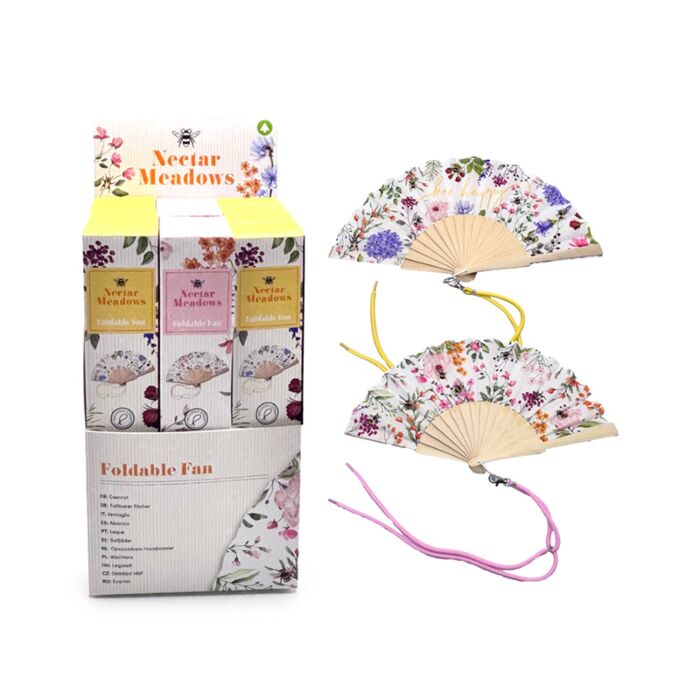 Folding Hand Fan - Nectar Meadows