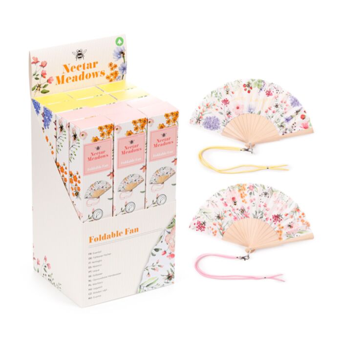 Folding Hand Fan - Nectar Meadows