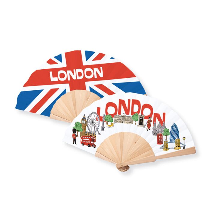 Folding Hand Fan - London Souvenir
