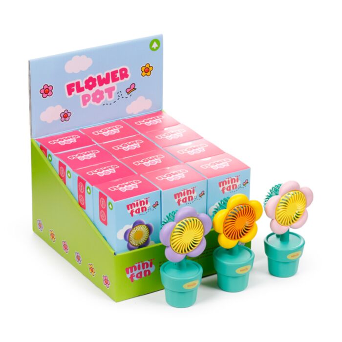 Rechargeble Mini Fan - Flower Pot