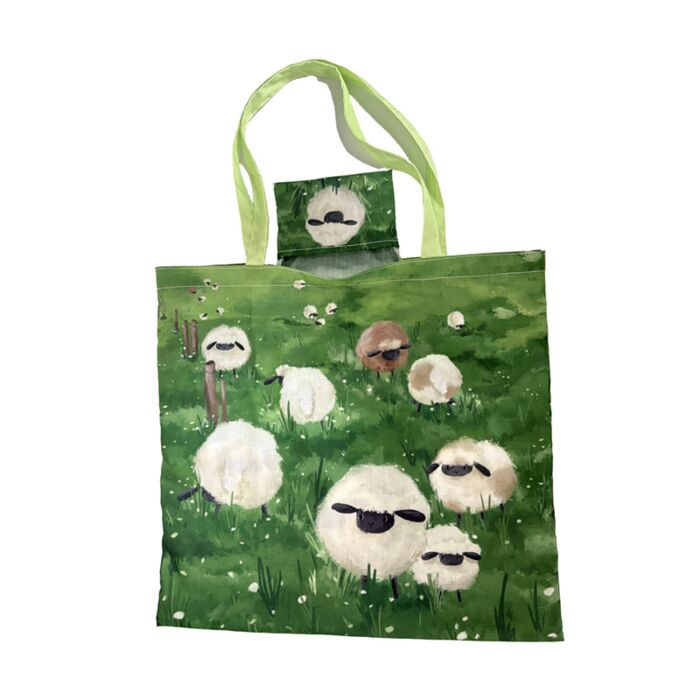 Handy Foldable Shopping Bag - Sheep