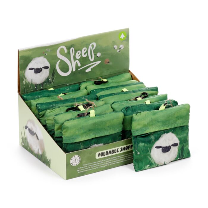 Handy Foldable Shopping Bag - Sheep
