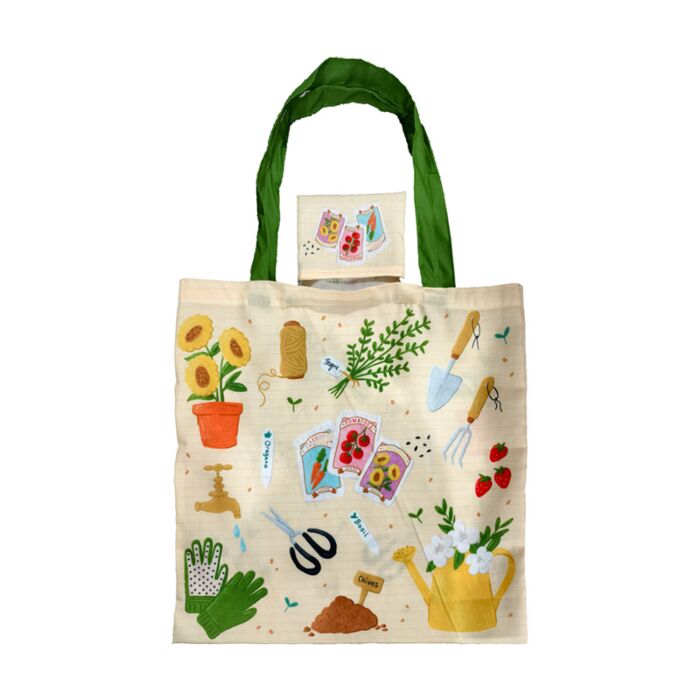 Handy Foldable Shopping Bag - In the Garden