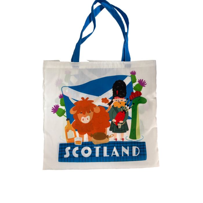 Handy Foldable Shopping Bag - Scotland Souvenir