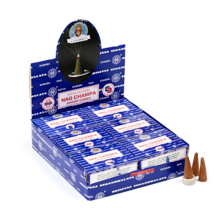 Sai Baba Dhoop Incense Cones - Nag Champa