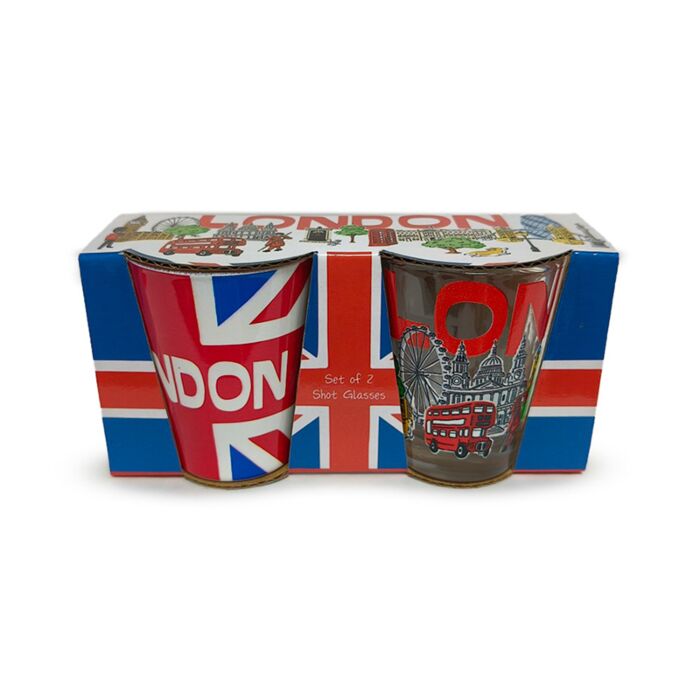 Shot Glass Set of 2 (50ml) - London Souvenir