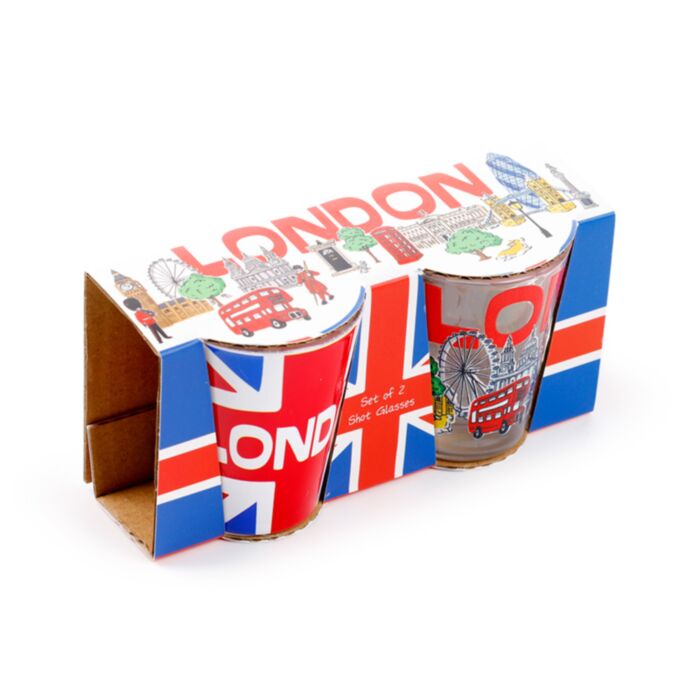 Shot Glass Set of 2 (50ml) - London Souvenir