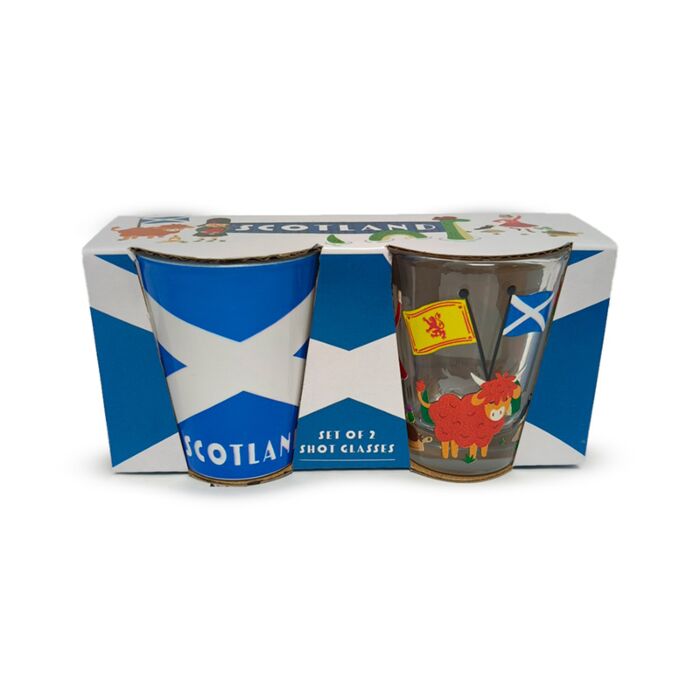 Shot Glass Set of 2 (50ml) - Scotland Souvenir