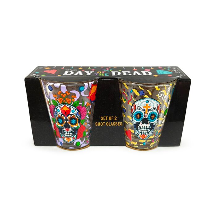 Shot Glass Set of 2 (50ml) - Day of the Dead