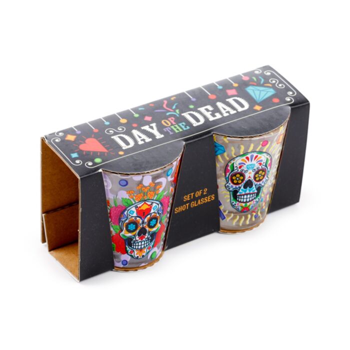 Shot Glass Set of 2 (50ml) - Day of the Dead