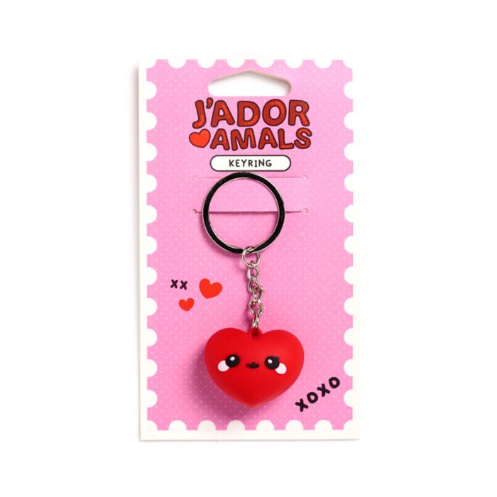 3D PVC Keyring - J'Adoramals Heart