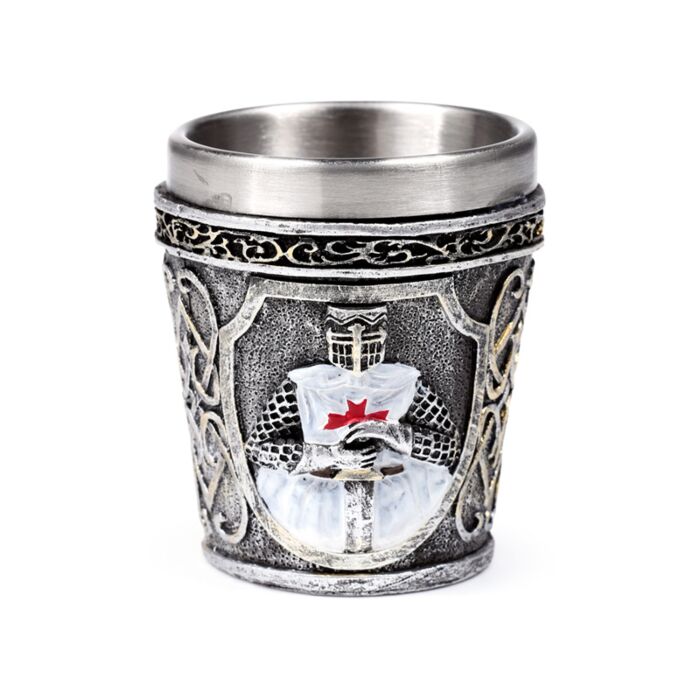 Decorative Shot Glass - Medieval White Knight