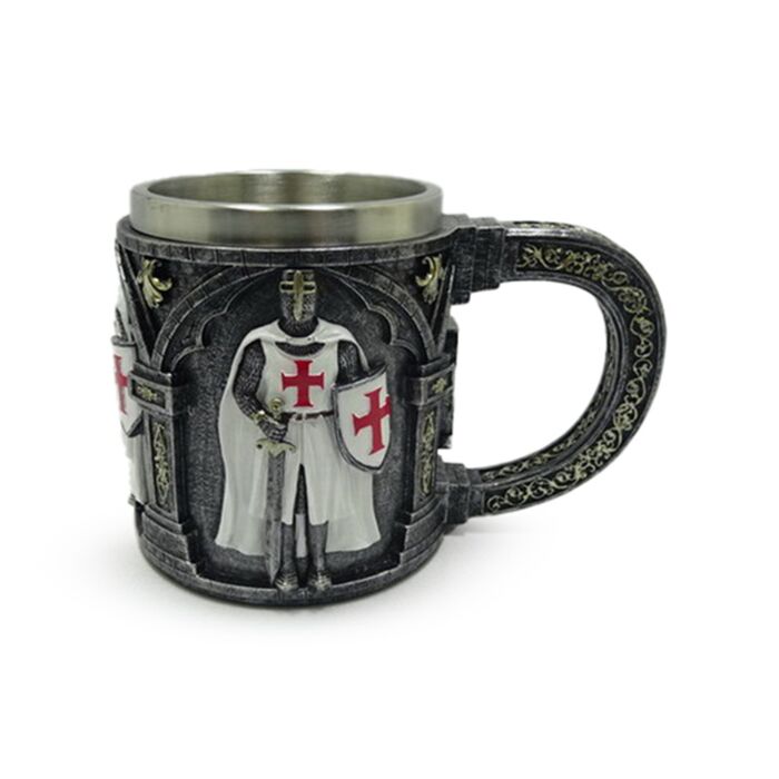 Decorative Tankard - Medieval Knight with Sword & Shield