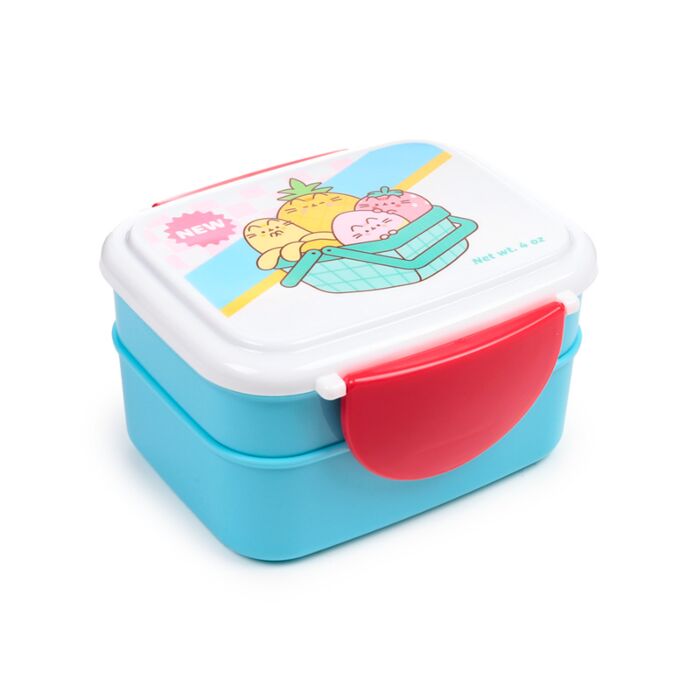 Bento Clip Lock Lunch Box with Cutlery - Pusheen the Cat Fruits