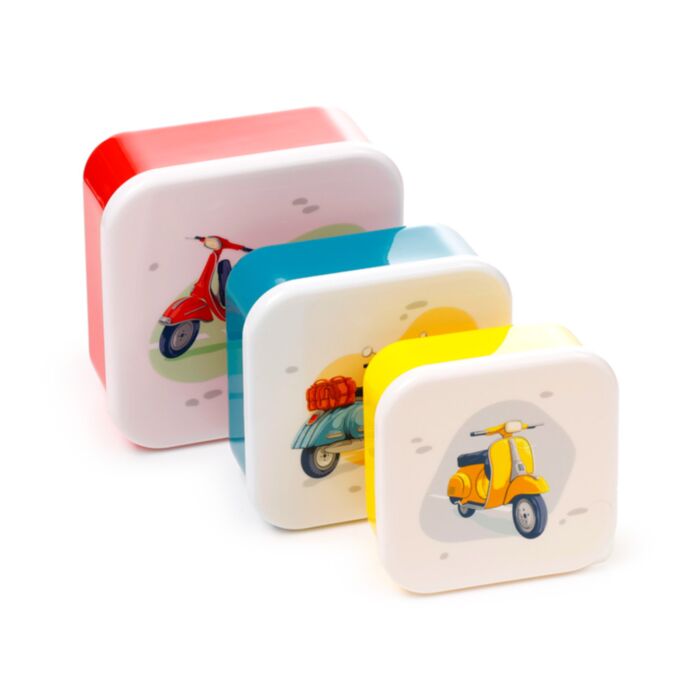 Lunch Boxes Set of 3 (M/L/XL) - Scooter