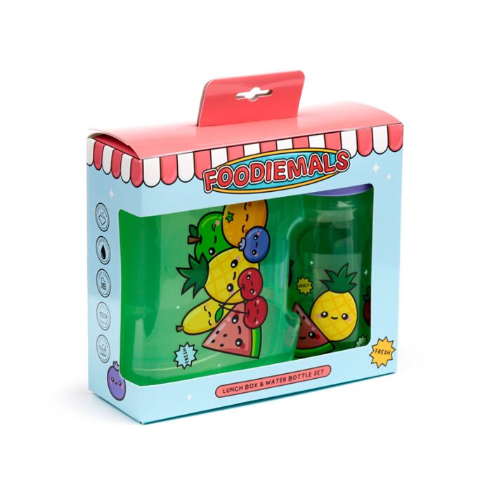 Lunch Box & Water Bottle Set - Foodiemals