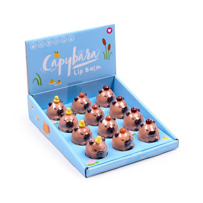 Lip Balm in Shaped Holder - Capybara