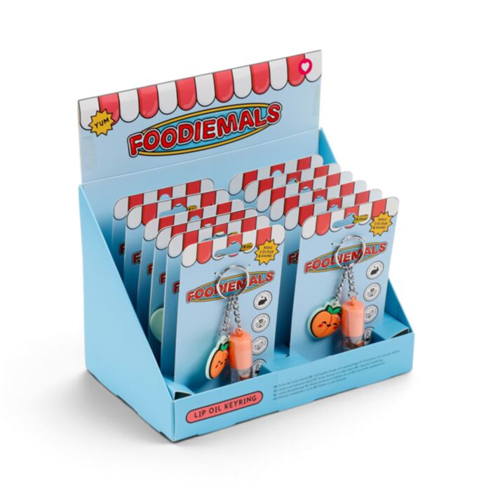 Lip Oil Charm Keyring - Foodiemals Peach