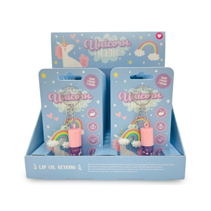 Lip Oil Charm Keyring - Unicorn Magic Candy