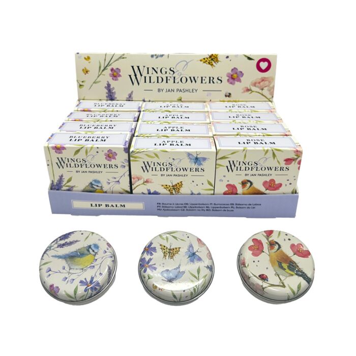 Lip Balm in a Tin - Jan Pashley Wings & Wildflowers