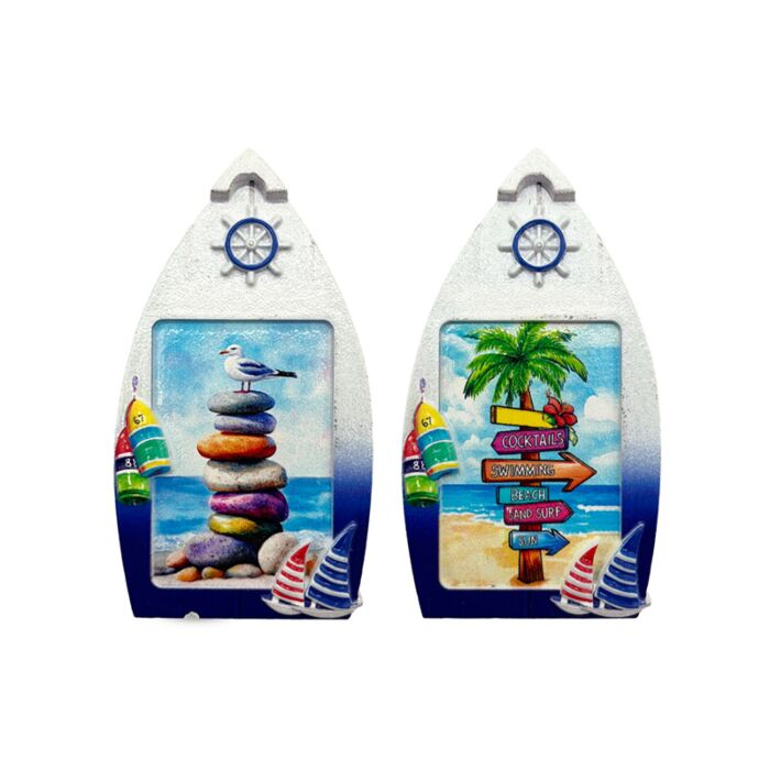 Souvenir Magnet - Boat Shaped Beach Life