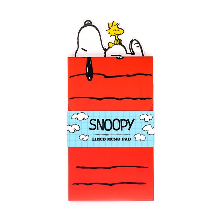 Flip Open Shaped Memo Pad - Peanuts Snoopy & Woodstock