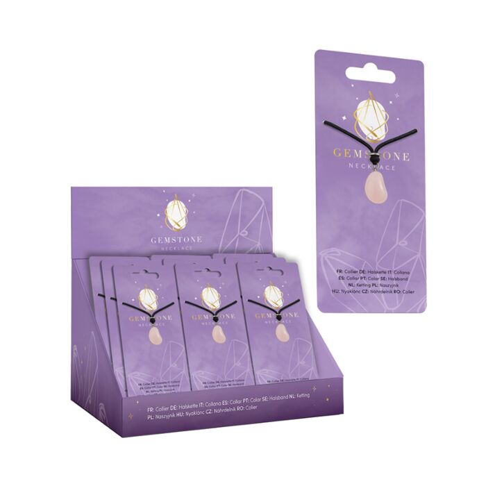 Gemstone Pendant Necklace - Tumbled Stone