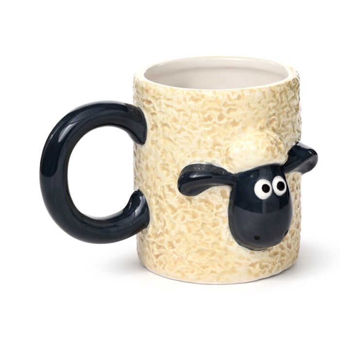Novelty Shaped Ceramic Mug - Shaun the Sheep