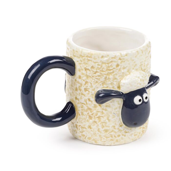Novelty Shaped Ceramic Mug - Shaun the Sheep