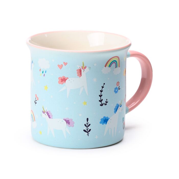 Porcelain Fine Rimmed Mug - Unicorn Magic