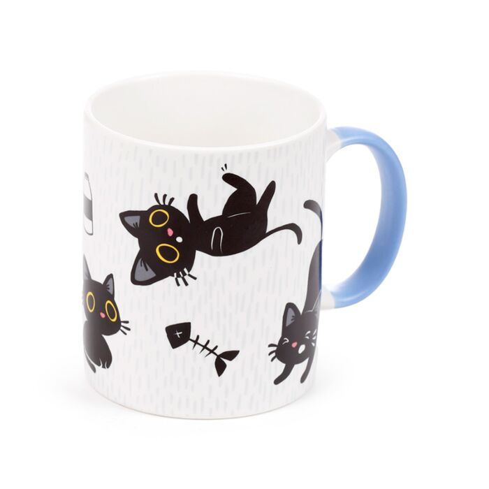Porcelain Mug - Lucky the Black Cat