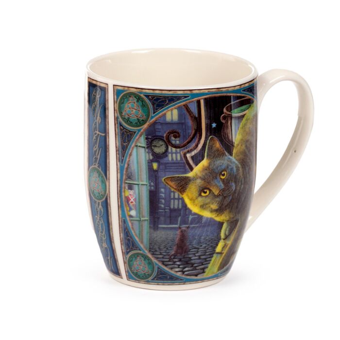 Porcelain Mug - Lisa Parker Rusty Cauldron Cat