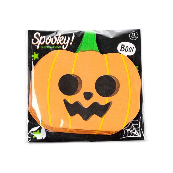 Pack of 12 Napkins - Halloween Pumpkin