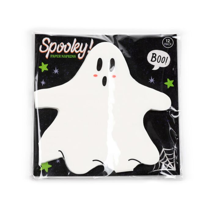 Pack of 12 Napkins - Halloween Ghost