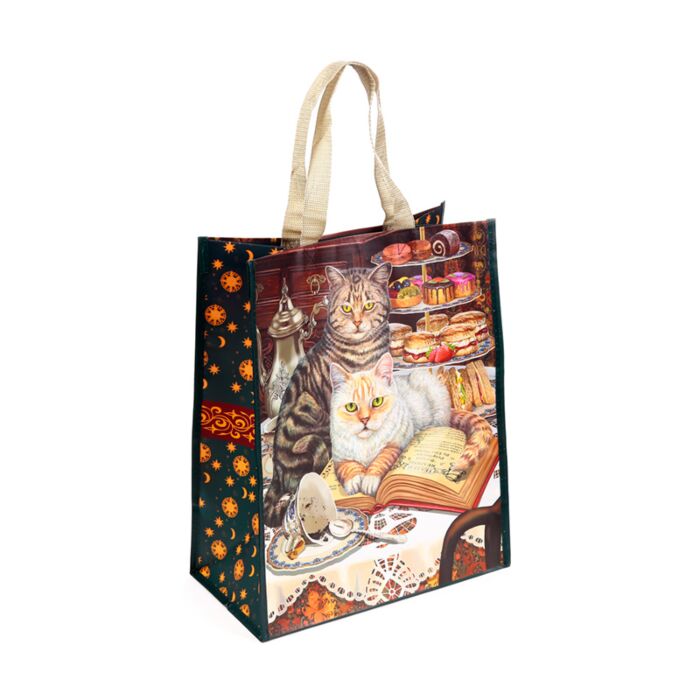 Durable Reusable Shopping Bag - Lisa Parker Brewed Prophecies Cat