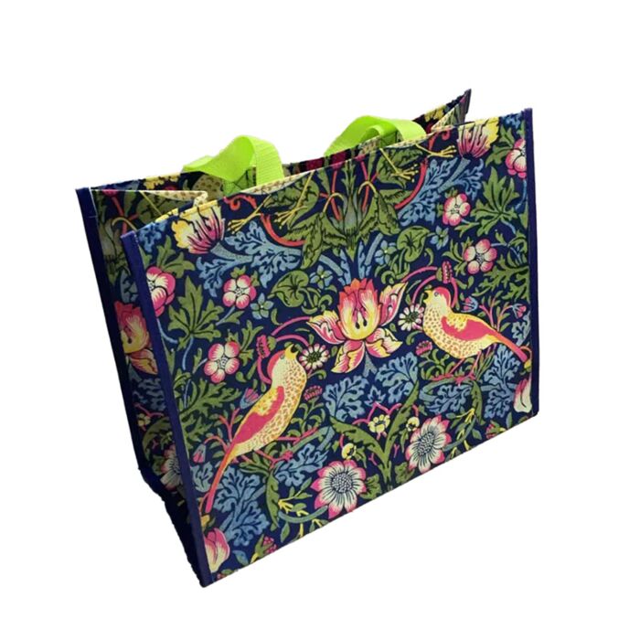 Durable Reusable Shopping Bag - William Morris Strawberry Thief