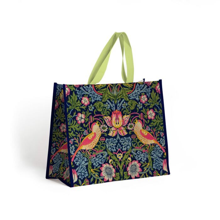 Durable Reusable Shopping Bag - William Morris Strawberry Thief