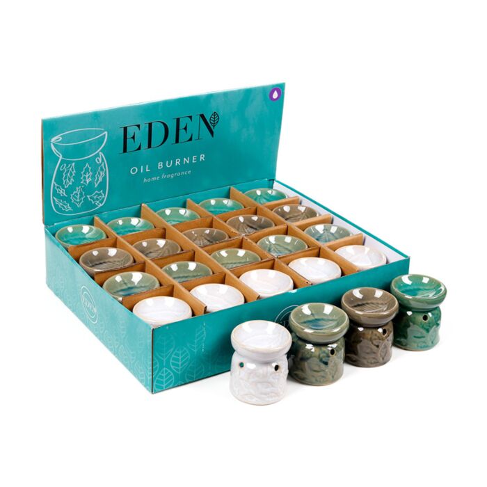 Mini Ceramic Oil Burner - Leaf Design