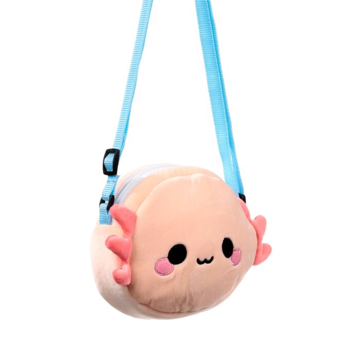 Plush Crossbody Bag - Adoramals Maddie the Axolotl