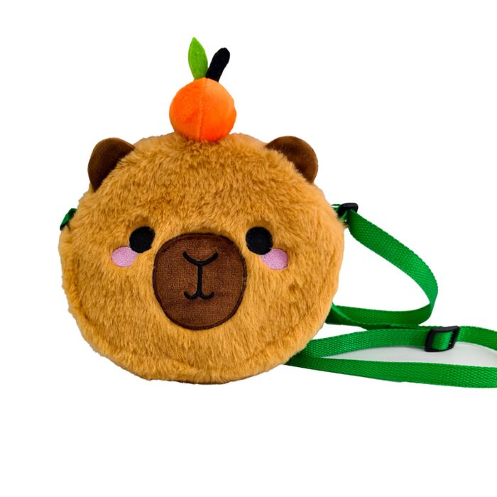 Plush Crossbody Bag - Adoramals Duke the Capybara