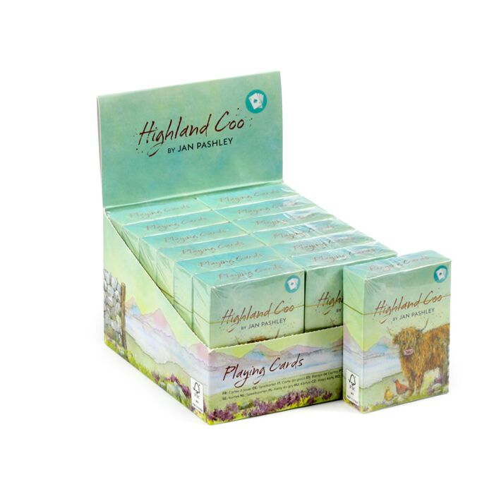 Standard Deck of Playing Cards - Jan Pashley Highland Coo Cow