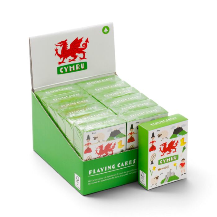 Standard Deck of Playing Cards - Welsh Dragon Wales (Cymru)