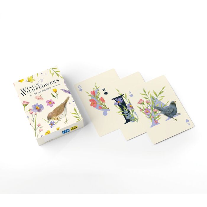 Standard Deck of Playing Cards - Jan Pashley Wings & Wildflowers