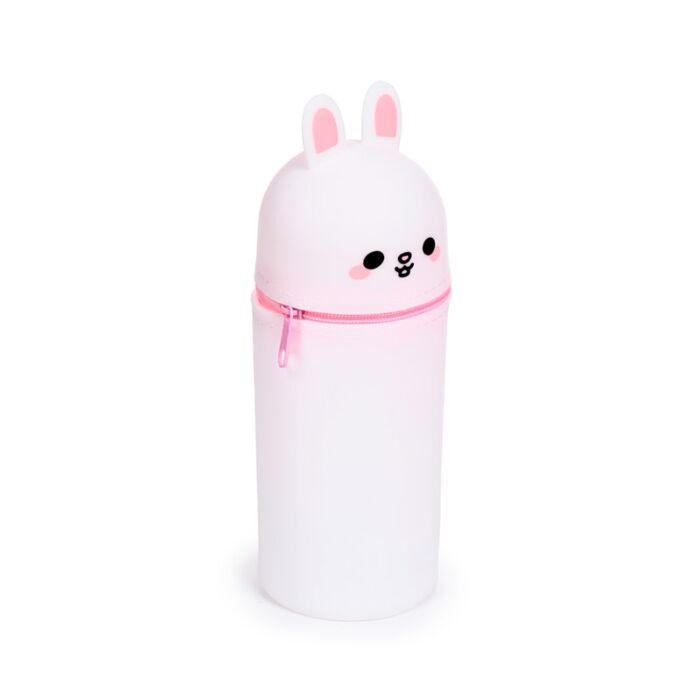 Silicone Upright Pencil Case - Adoramals Frances the Rabbit