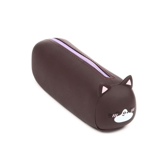 Silicone Pencil Case - Adoramals Smudge the Kitten