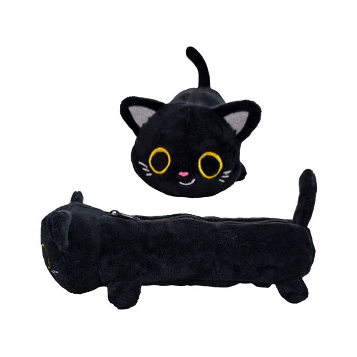 Plush Pencil Case - Lucky the Black Cat