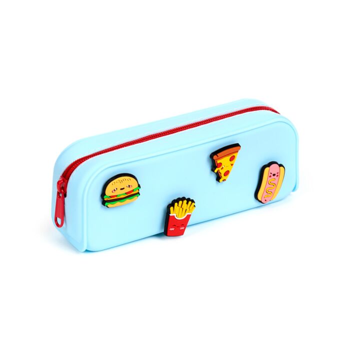 Silicone Pencil Case with Charms - Foodiemals