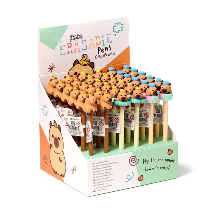 Erasable Pen with PVC Topper - Capybara